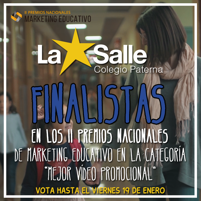 La Salle Paterna finalista en los II Premios Nacionales de Marketing Educativo