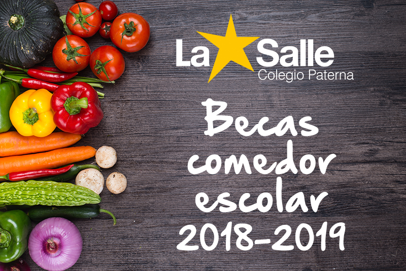 Beca comedor escolar curso 2018-2019