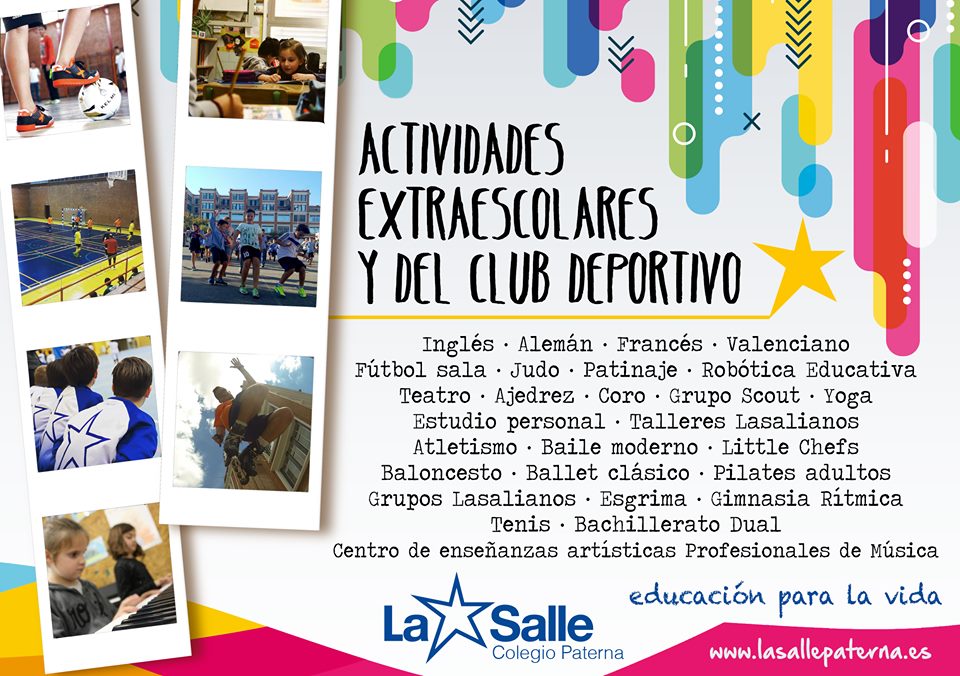 Oferta Extraescolares, Club Deportivo y Música 2019 – 2020