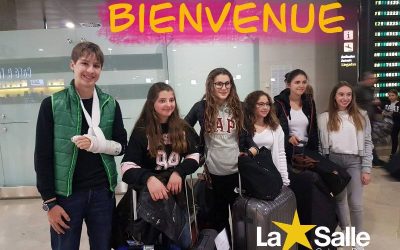 Bienvenida de las alumnas francesas que participan en el intercambio de larga duración
