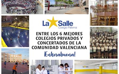 El Colegio La Salle de Paterna se posiciona en el puesto 6 de los mejores colegios de la Comunidad Valenciana