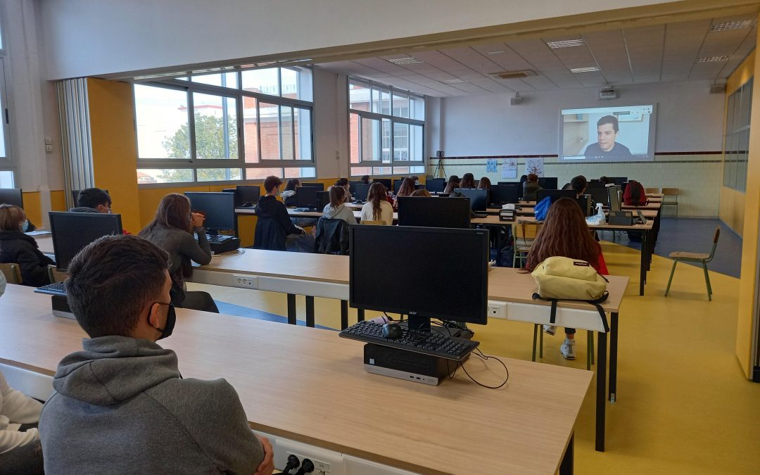 El alumnado de 2º de Bachillerato recibe la visita virtual del emprendedor Pau García