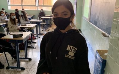 Aitana Liern, alumna de 3º de ESO, gana el concurso de la felicitación navideña de AMYPA
