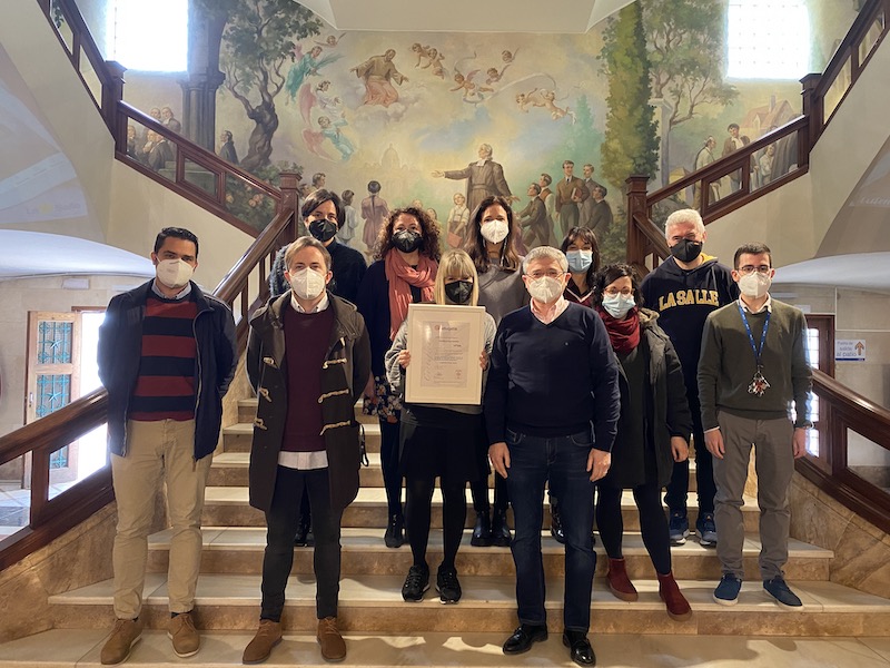 El Colegio La Salle de Paterna obtiene la certificación ISO 21001 «Sistemas de Gestión en Organizaciones Educativas»