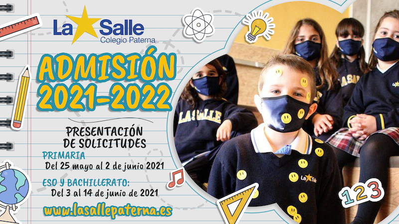 Arranca la admisión telemática para el curso 2021-2022 en Infantil y Primaria