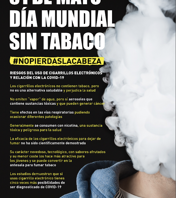 31 de mayo, día mundial sin tabaco