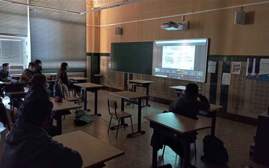 El alumnado de 1º de bachillerato amplía sus conocimientos en adicciones como la ludopatía