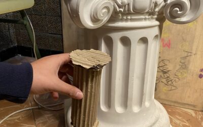 Los alumnos de Cultura Clásica realizan obras con materiales reciclados