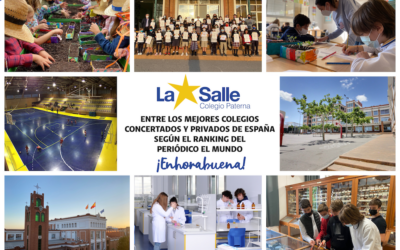 El Colegio La Salle de Paterna entre los mejores colegios concertados y privados de España según el ranking del periódico EL MUNDO