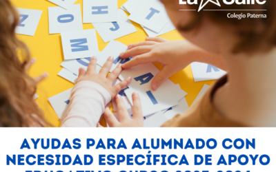 Ayudas para  alumnado con necesidad específica de apoyo educativo curso 2023-2024