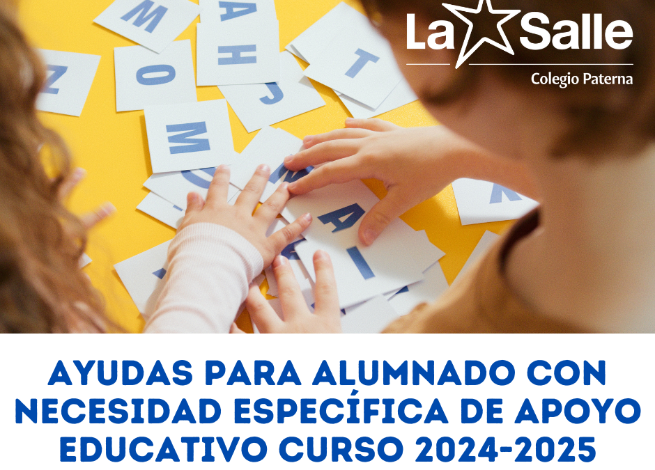 Ayudas para  alumnado con necesidad de apoyo educativo 2024-2025