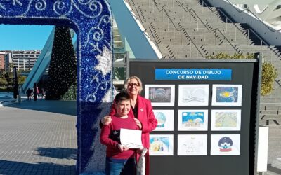 Diego Alfonso, alumno de 3º de Primaria, finalista en el concurso de felicitaciones navideñas de la Ciutat de les Artes y les Ciències