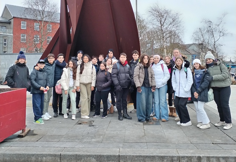Un grupo de alumnado de 3º de ESO participa en una inmersión lingüística en Athlone (Irlanda)