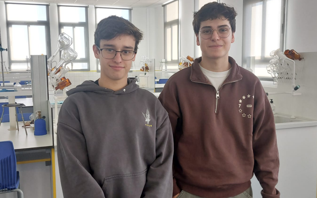 Luis Deltoro y Pablo Durá, alumnos de 2º Bachillerato, preseleccionados para participar en la Fase Local de la Olimpiada de Química de la Comunidad Valenciana