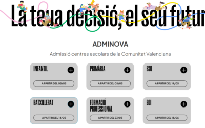 Calendario admisión curso 2025 – 2026