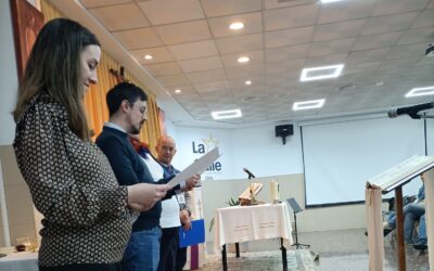 La Comunidad Algo + del Colegio La Salle de Paterna celebra el compromiso de Felipe y Laura, nuevos asociados de la zona de Valencia-Teruel