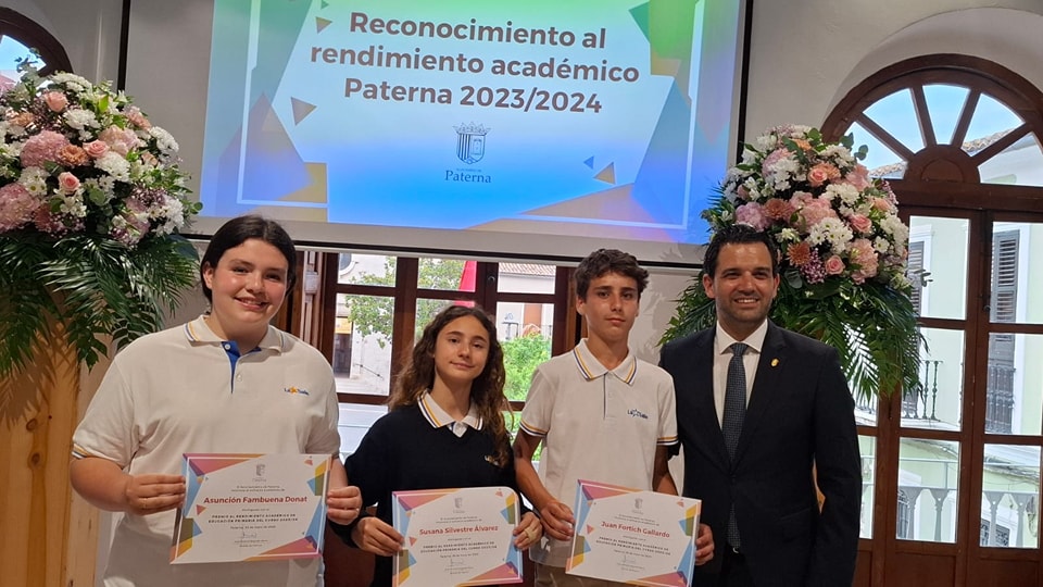 L’Ajuntament de Paterna reconeix el rendiment acadèmic d’alumnes de La Salle