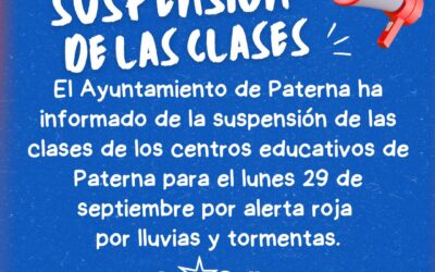 Comunicado ALERTA ROJA 29 septiembre 2025 Ayuntamiento de Paterna